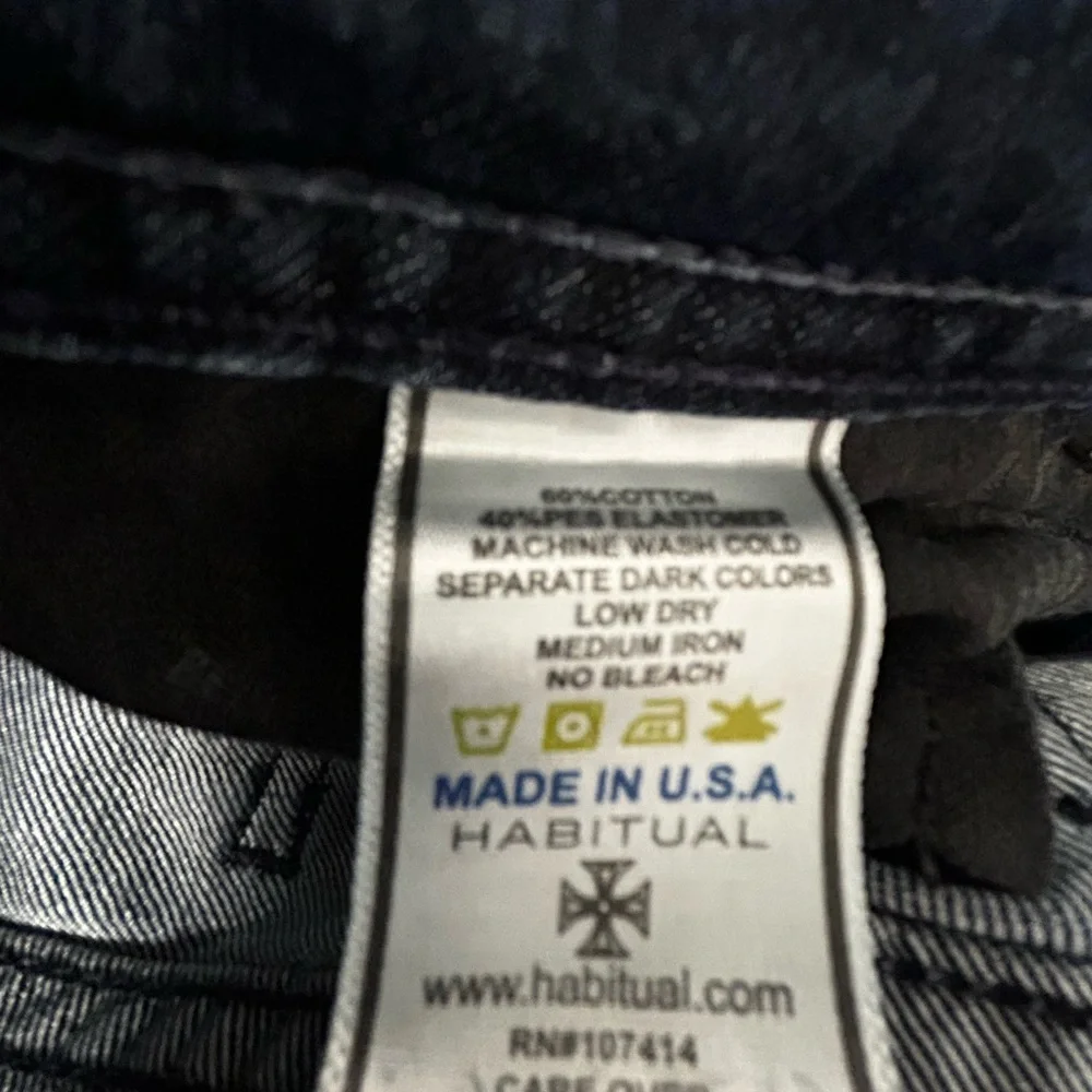 Habitual Dark Blue Straight Leg Eventide Jeans size 31x33 - Picture 9 of 10